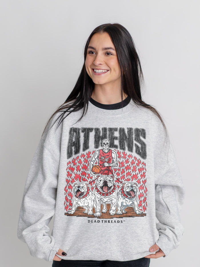 ATHENS BASKETBALL CREWNECK SWEATSHIRT – Sweatshirt – Dead Threads Apparel