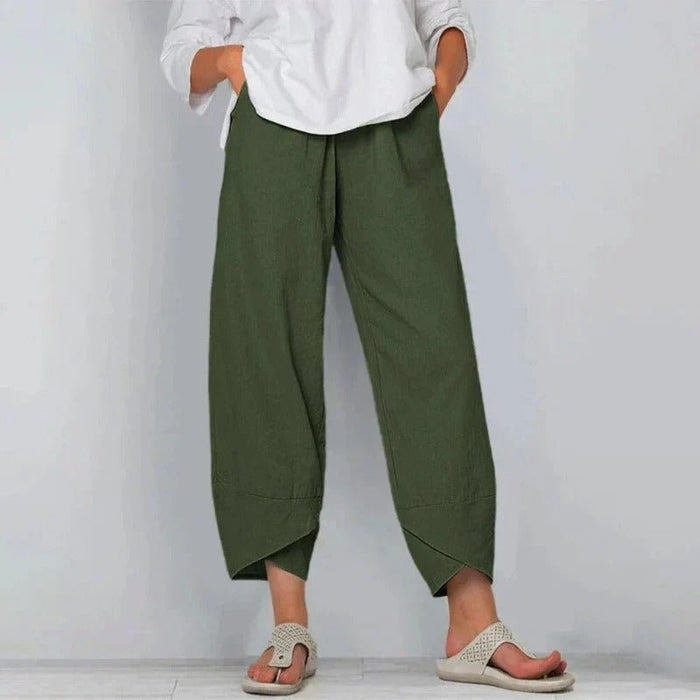 Aveline | Tapered Hem Relaxed Fit Pants