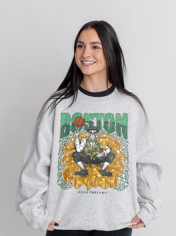 BOSTON BASKETBALL CREWNECK SWEATSHIRT – Sweatshirt – Dead Threads Apparel
