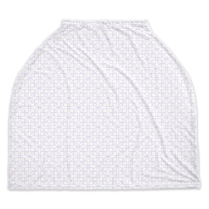 Car Seat Cover - D&D Lattice Lilac