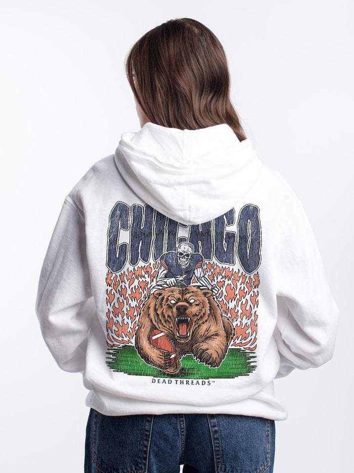 CHICAGO FOOTBALL v1 - “DT ESSENTIAL" HOODIE – Hoodie – Dead Threads Apparel