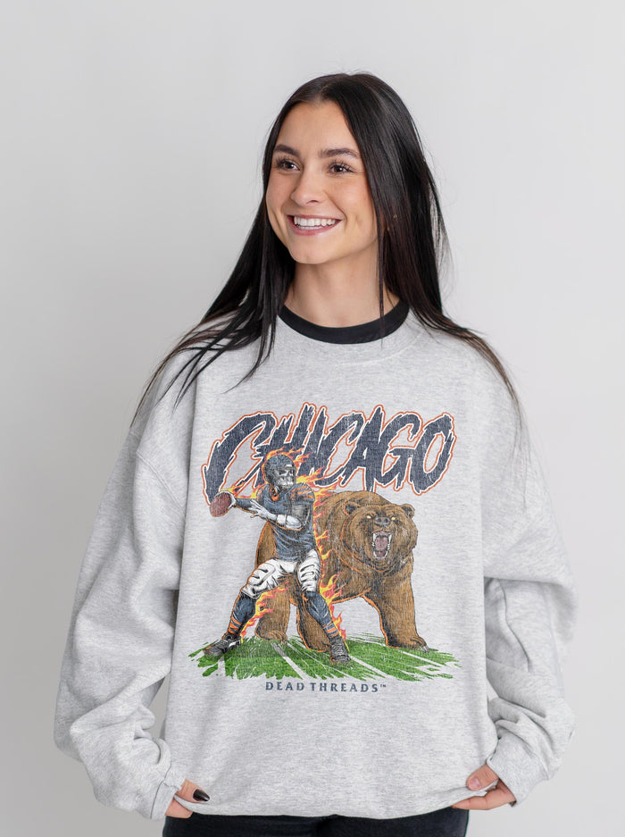 CHICAGO FOOTBALL v2 CREWNECK SWEATSHIRT – Sweatshirt – Dead Threads Apparel