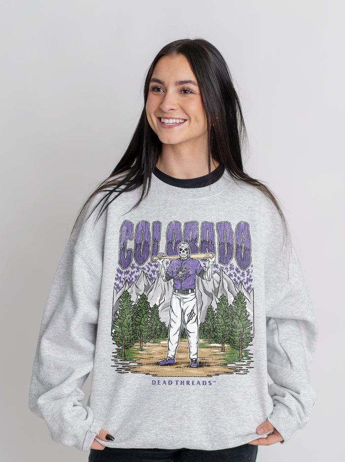 COLORADO BASEBALL CREWNECK SWEATSHIRT – Sweatshirt – Dead Threads Apparel