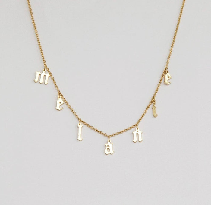 Custom Name Necklace - Melanie/Jana