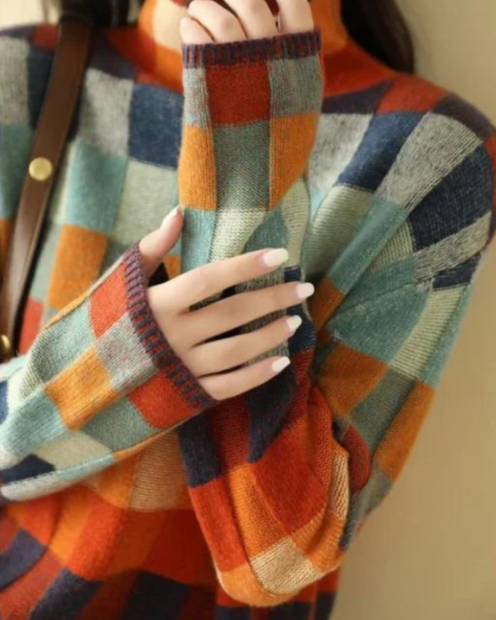 DAPHNE - PATCHWORK SWEATER