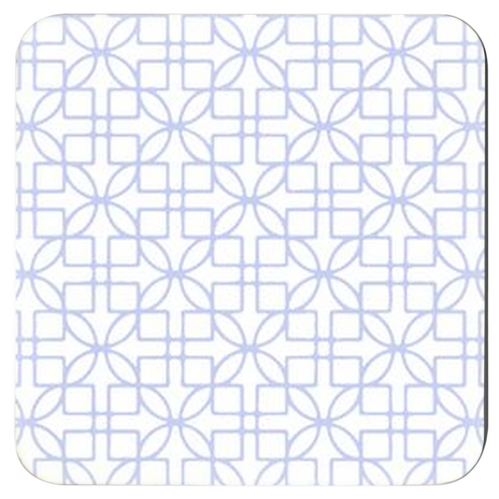 D&D Lattice Blue Coasters (Set of 4)