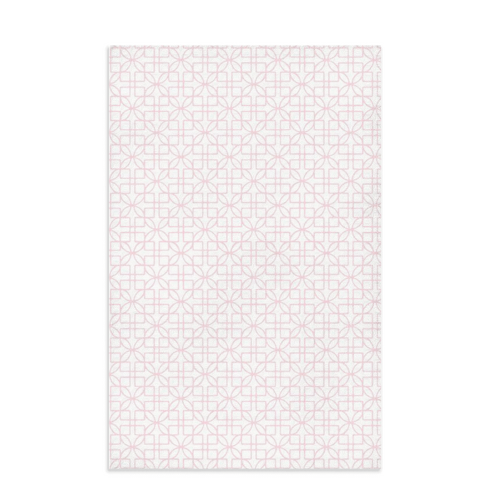 D&D Lattice Dish Towel - Pink