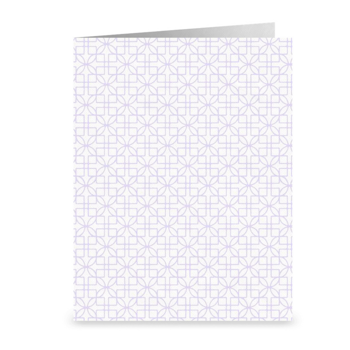 D&D Lattice Greeting Cards - Lilac
