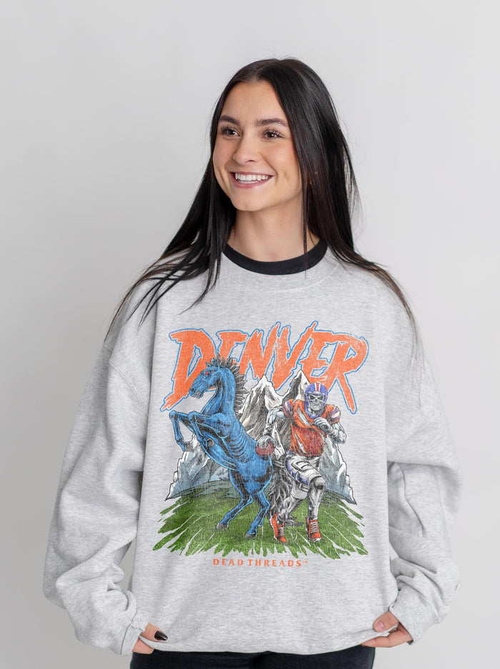 DENVER FOOTBALL v2 CREWNECK SWEATSHIRT – Sweatshirt – Dead Threads Apparel