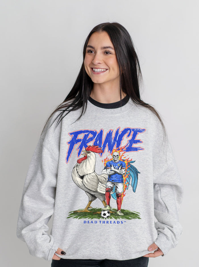 FRANCE SOCCER CREWNECK SWEATSHIRT – Sweatshirt – Dead Threads Apparel
