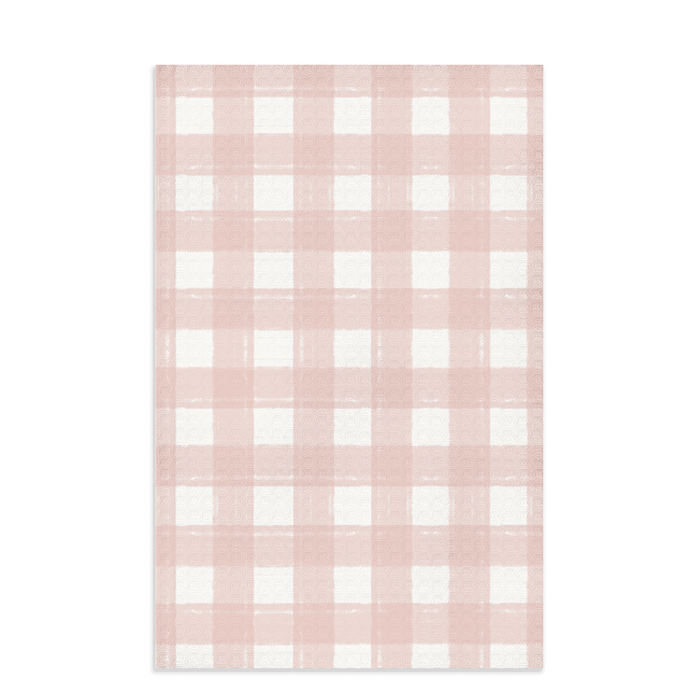 Gingham Pink Dish Towel