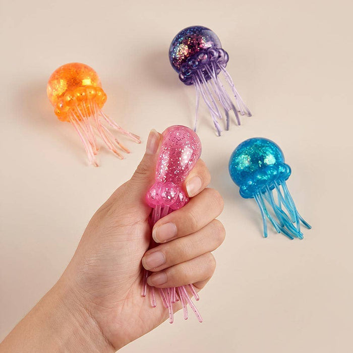 Glitter Jellyfish Squeeze Squishy Stress Relief Toy