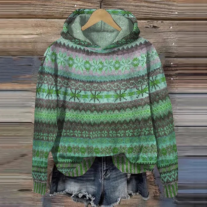 GWEN – COZY KNIT HOODED SWEATER