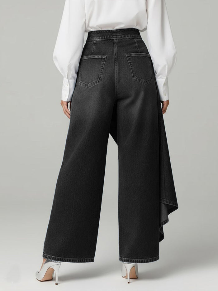 High-Waisted Wide-Leg Relaxed Jeans