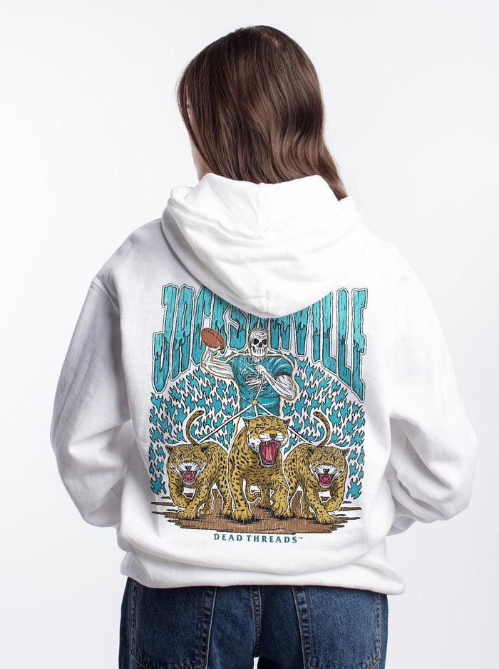 JACKSONVILLE FOOTBALL - “DT ESSENTIAL" HOODIE – Hoodie – Dead Threads Apparel