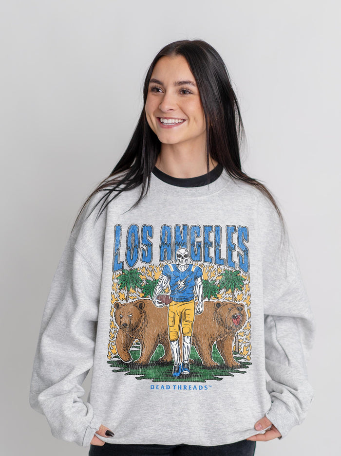 LOS ANGELES FOOTBALL CREWNECK SWEATSHIRT – Sweatshirt – Dead Threads Apparel