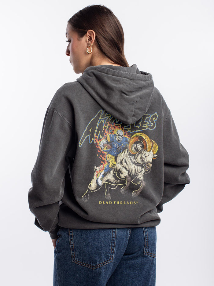 LOS ANGELES FOOTBALL v2 - “DT ESSENTIAL" HOODIE – Hoodie – Dead Threads Apparel