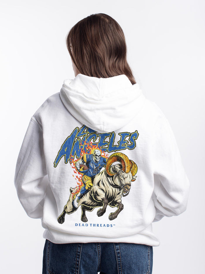 LOS ANGELES FOOTBALL v2 - “DT ESSENTIAL" HOODIE – Hoodie – Dead Threads Apparel