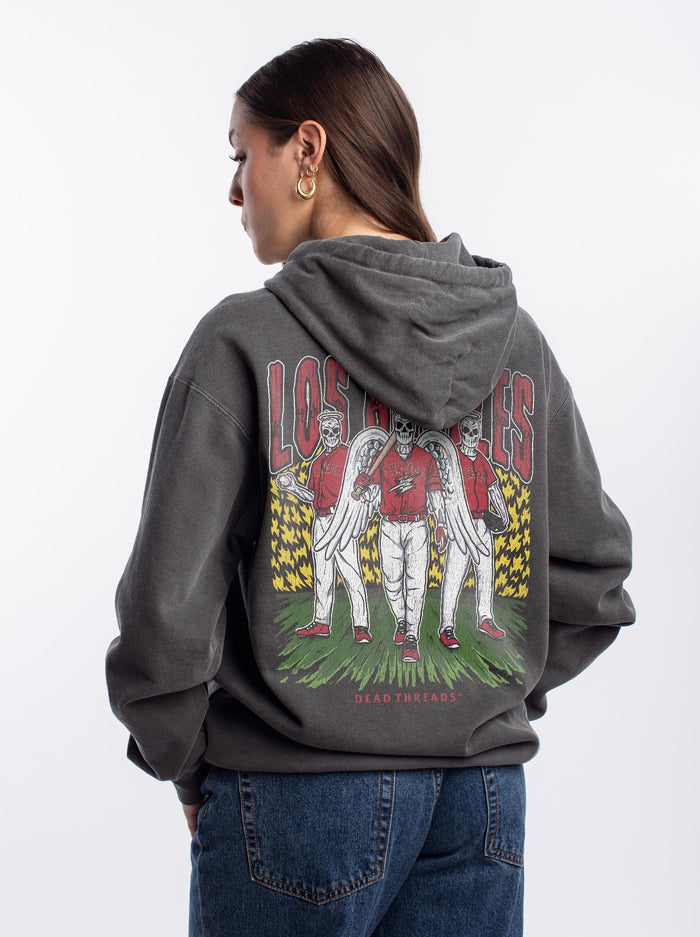 LOS ANGELES “RED” BASEBALL - “DT ESSENTIAL" HOODIE – Hoodie – Dead Threads Apparel