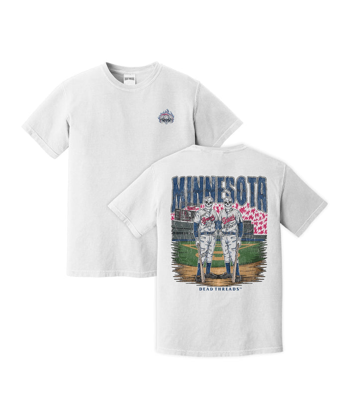 MINNESOTA BASEBALL - “3 SKULL” PREMIUM T - SHIRT – T-Shirt – Dead Threads Apparel