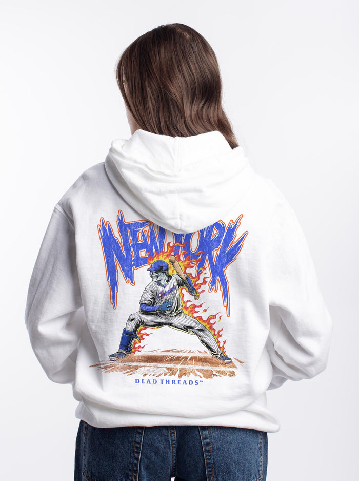 NEW YORK “QUEENS” BASEBALL v2 - HOODIE – Hoodie – Dead Threads Apparel