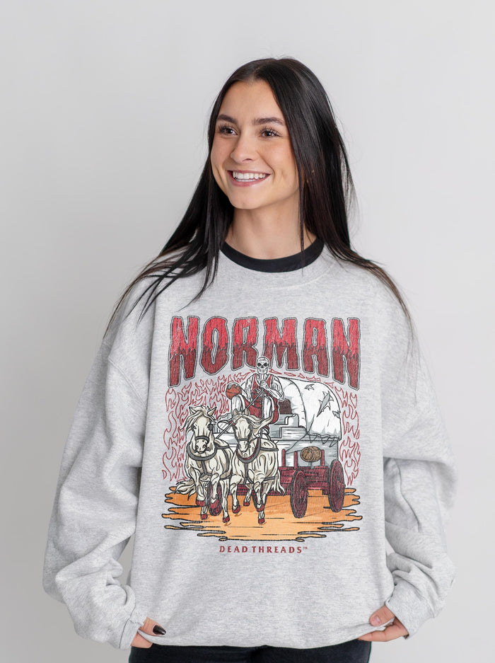 NORMAN BASKETBALL CREWNECK SWEATSHIRT – Sweatshirt – Dead Threads Apparel