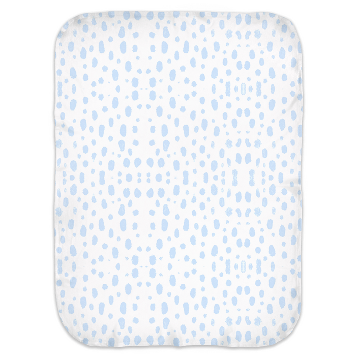 Swaddle Blanket Spots on Spots Blue