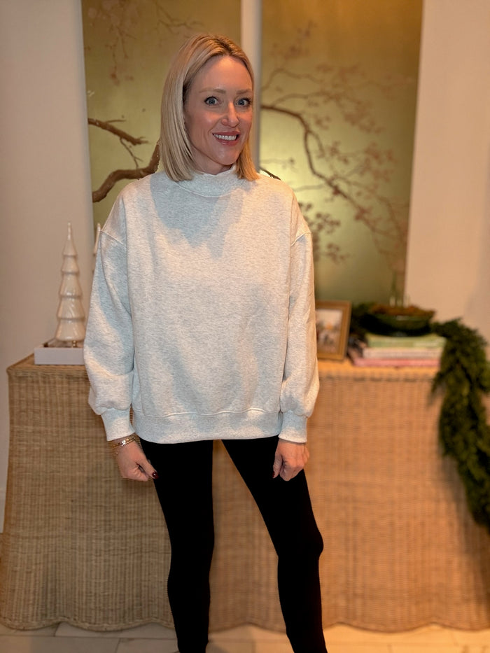 Tonya Mock Neck Sweatshirt