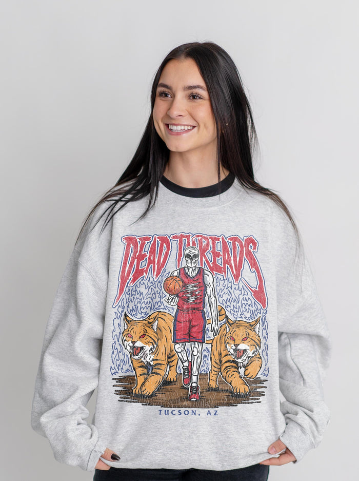 TUCSON BASKETBALL - CREWNECK SWEATSHIRT – Sweatshirt – Dead Threads Apparel