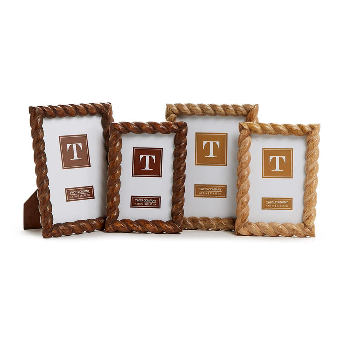 Twist Carved Photo Frames