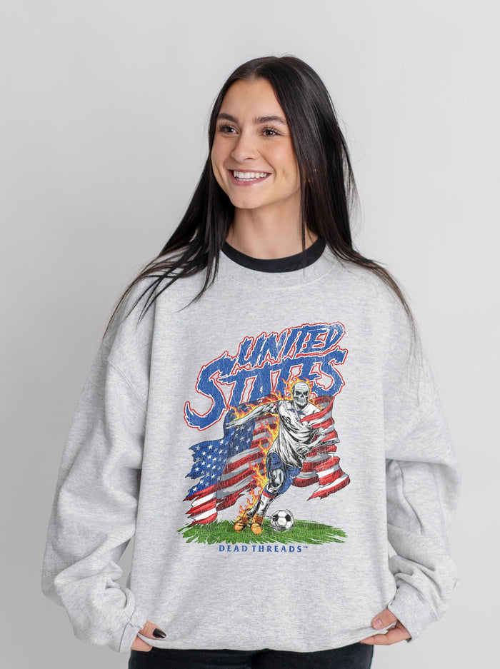 USA SOCCER CREWNECK SWEATSHIRT – Sweatshirt – Dead Threads Apparel