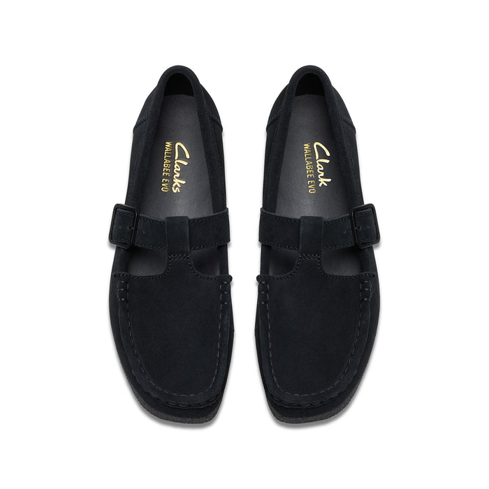 Womens - Wallabee Evo Bar Black Suede