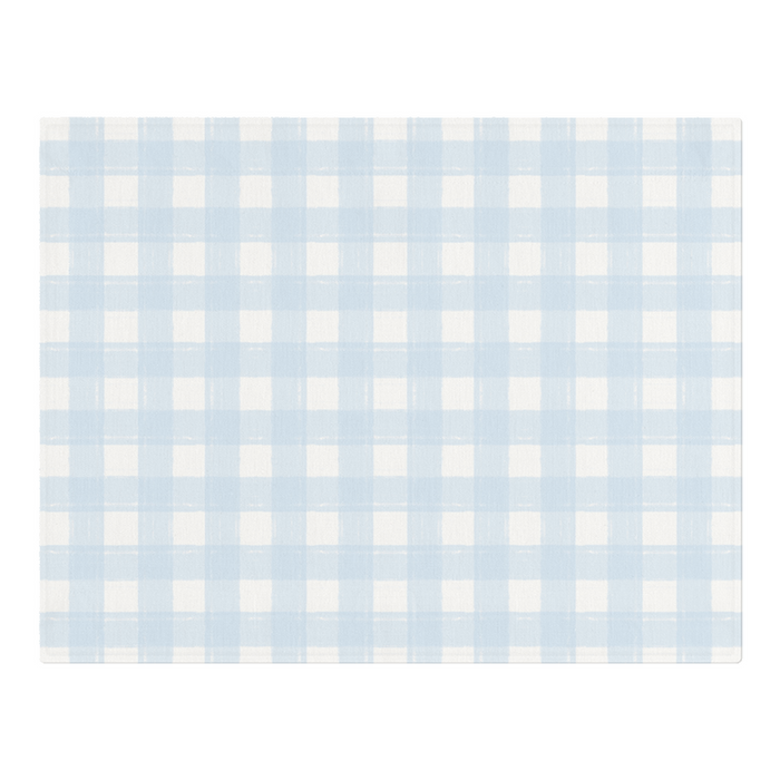 Woven Placemat - Gingham Blue