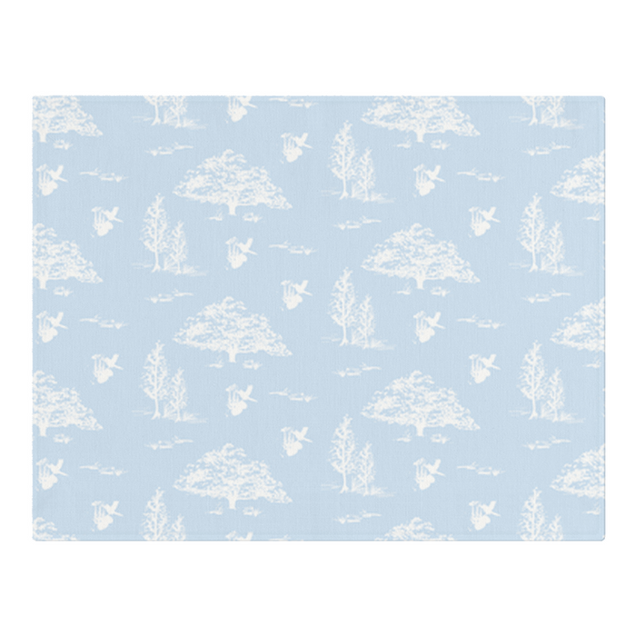Woven Placemat - Toile Reverse Blue