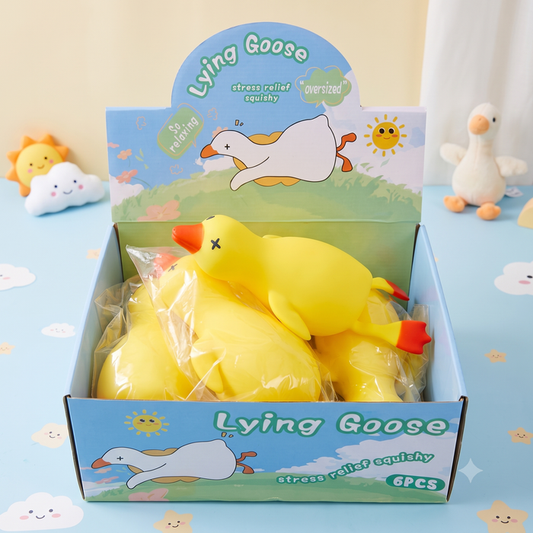15" Ultra Jumbo Lying Goose Squishy Sensory Fidget Toy