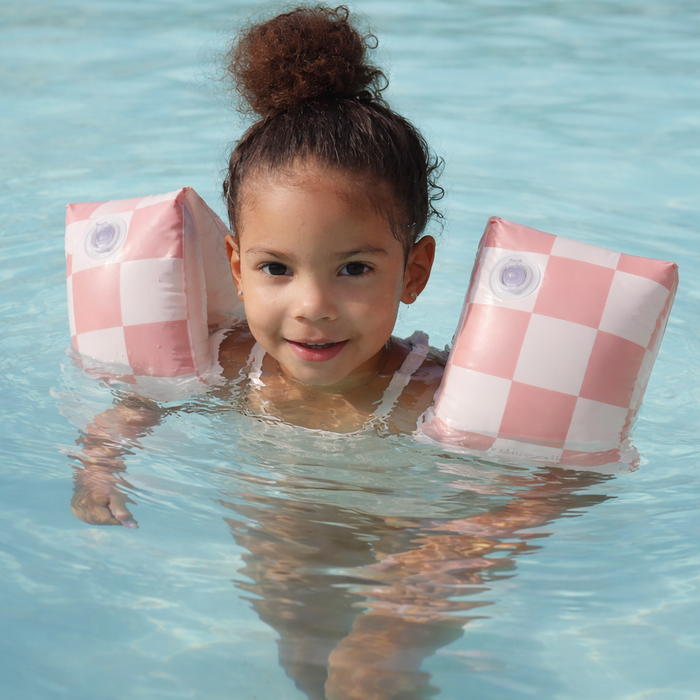 Ali+Oli Inflatable Arm Band Swim Wings for Kids (Pink)