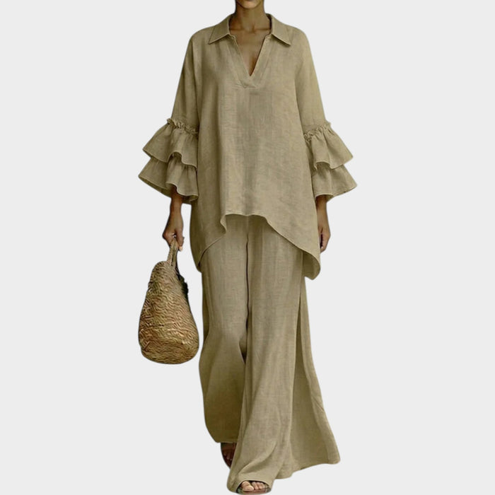 Amelie | Flutter Sleeve Two-Piece Set