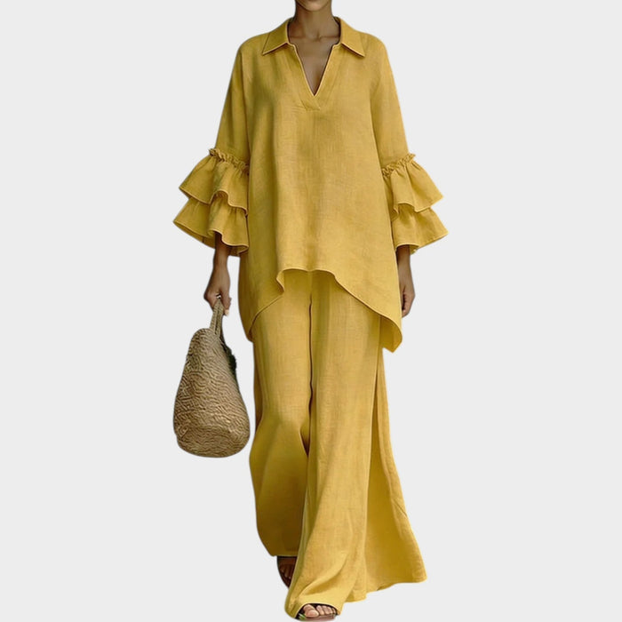 Amelie | Flutter Sleeve Two-Piece Set