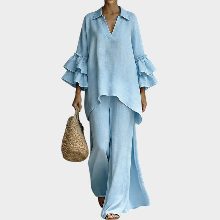 Amelie | Flutter Sleeve Two-Piece Set