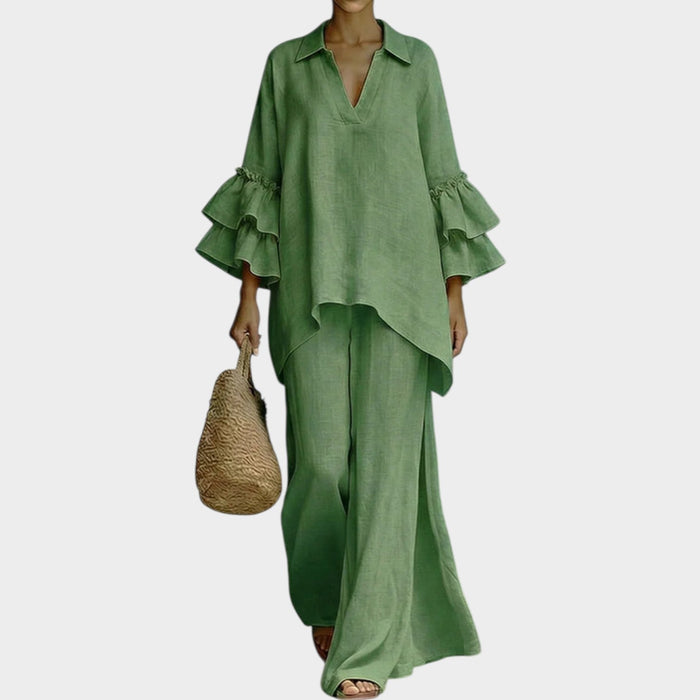 Amelie | Flutter Sleeve Two-Piece Set