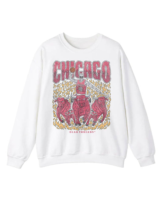 CHICAGO BASKETBALL CREWNECK SWEATSHIRT – Sweatshirt – Dead Threads Apparel