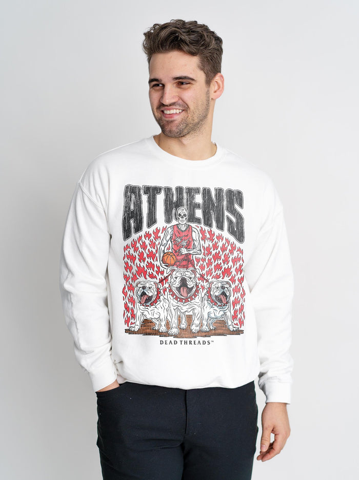 ATHENS BASKETBALL CREWNECK SWEATSHIRT – Sweatshirt – Dead Threads Apparel