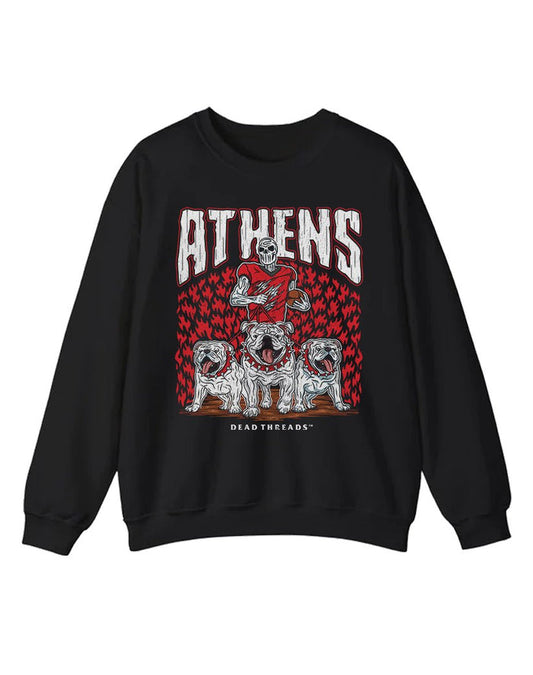 ATHENS FOOTBALL CREWNECK SWEATSHIRT – Sweatshirt – Dead Threads Apparel