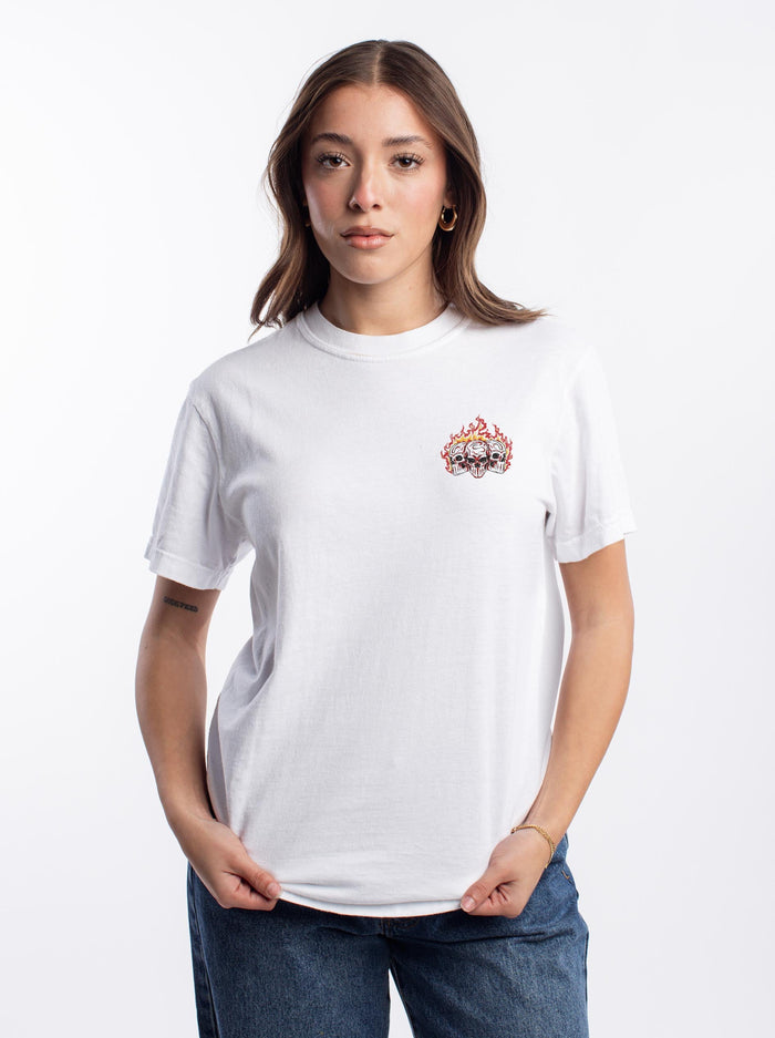 ATLANTA BASKETBALL - “3 SKULL” PREMIUM T - SHIRT – T-Shirt – Dead Threads Apparel