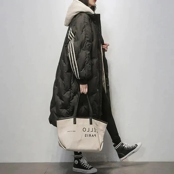 "Aurelian" Hooded Knee-Length Winter Parka