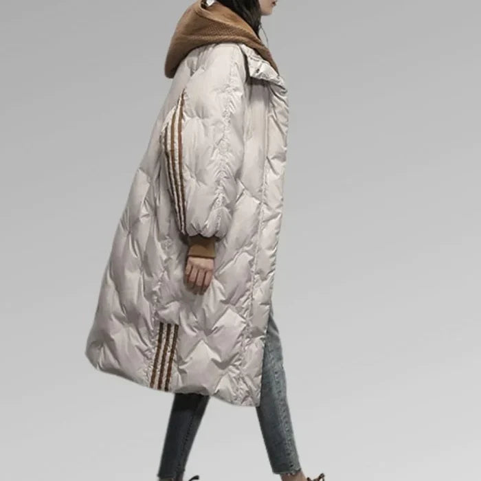 "Aurelian" Hooded Knee-Length Winter Parka