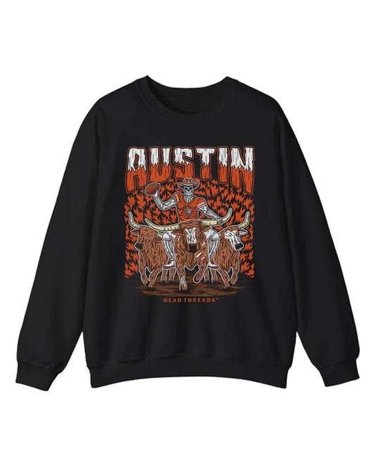 AUSTIN FOOTBALL CREWNECK SWEATSHIRT – Sweatshirt – Dead Threads Apparel