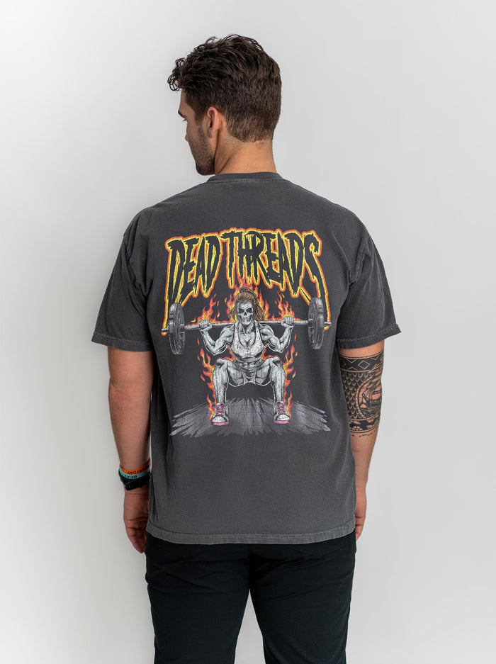 "BACK BREAKER, XX" - “3 SKULL” PREMIUM T - SHIRT – T-Shirt – Dead Threads Apparel