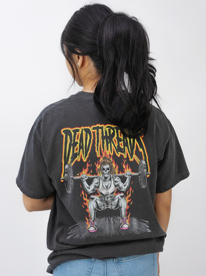 "BACK BREAKER, XX" - “3 SKULL” PREMIUM T - SHIRT – T-Shirt – Dead Threads Apparel