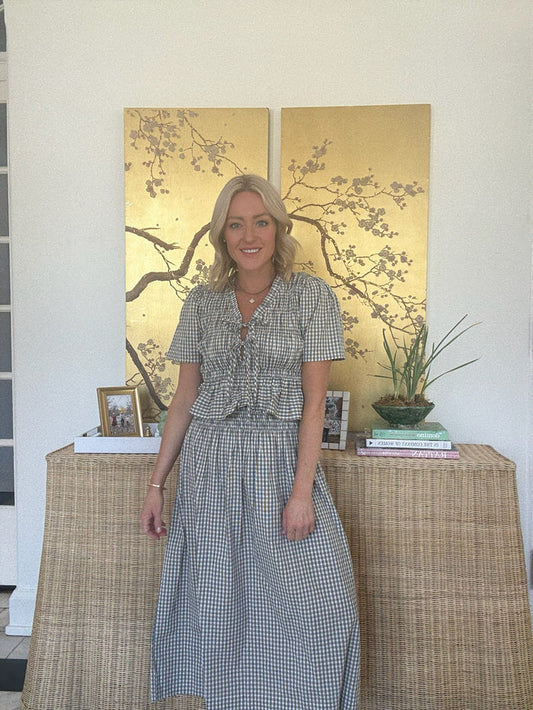 Bliss Smocked Midi Skirt